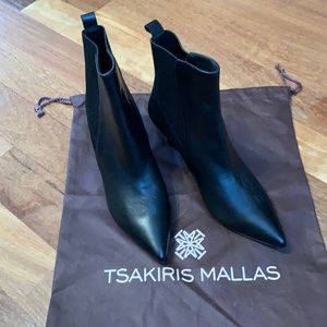 Tsakiris Malala Leather Booties